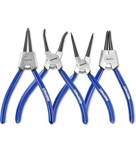 4 Pcs Snap Ring Pliers Set, 7inch Heavy Duty High Carbon Steel Circlip - View #2