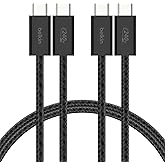 Belkin USB-C to USB-C ケーブル 高耐久ナイロン 超急速充電 240W PD対応iPhone 15/16/iPad/MacBook/Windows各種/Galaxy/PixelなどAndoroid各種 1.5m ブラック 2本セッ