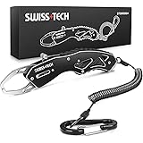 SWISS+TECH フィッシュグリップ フィッシュキャッチャー 魚掴み器 アルミ製 釣り道具 魚つかみ 軽量 コンパクト 海釣り 池釣り バス釣り 沖釣り 船釣り ランガン サビキ釣り 穴釣り