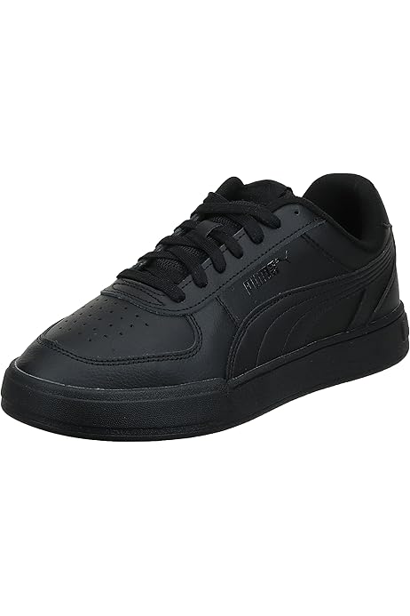 all black leather pumas
