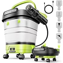 コードレス高圧洗浄機 折畳式 8MPa 軽量 コンパクト 洗車 ベランダ掃除 Amazon | StupidFrog 12L大容量 ポータブル 折りたたみ高圧洗浄機