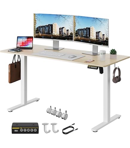 Amazon.co.jp: 昇降デスク 電動 幅 120× 奥行 60cm 高さ 70-115cm