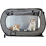 猫壱（necoichi） ポータブルケージ 黒