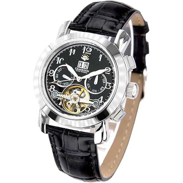 Amazon | [ジョンハリソン]J.HARRISON 腕時計 手巻式 多機能表示 裏