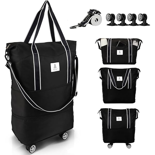 Amazon | [JON TORUDO] ボストンバッグ 【キャスター付きで&拡張可能