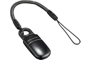 エレコム スマートフォン用ストラップ/クリップ(樹脂)/30cm/ブラック