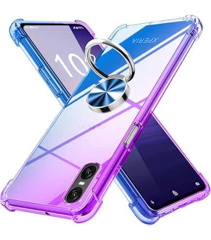 Amazon.co.jp: Xperia 10 V ケース リング付き クリア 薄型