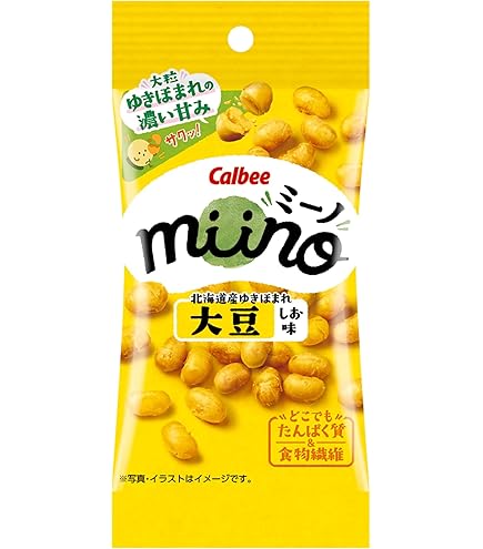Amazon | カルビー miino3つの大豆ミックス黄大豆えだ豆黒豆しお