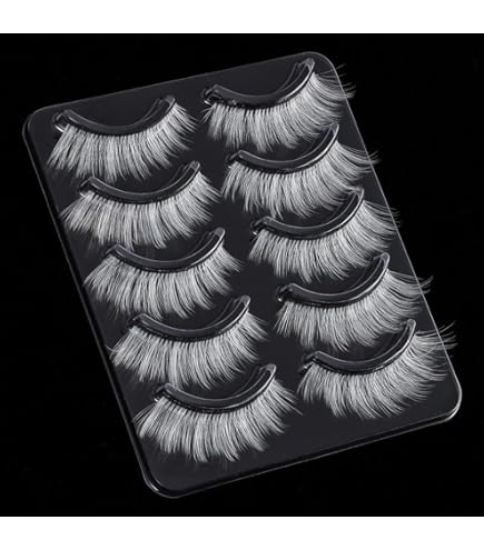 Amazon | ホワイトまつげ 2ペア 白つけまつげ 防水 自己粘着まつげ 3d