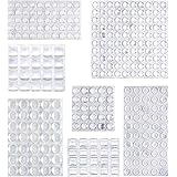 Amazon Basics 300-Piece Clear Self Adhesive Rubber Bumpers Pads