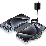 FDGAO Dual 20W Wireless Charger 2 in 1 Fast Wireless Charging Pad Station for iPhone 14 Pro Max/15 Pro/13 Pro/12/11/XS/XR/8, 
