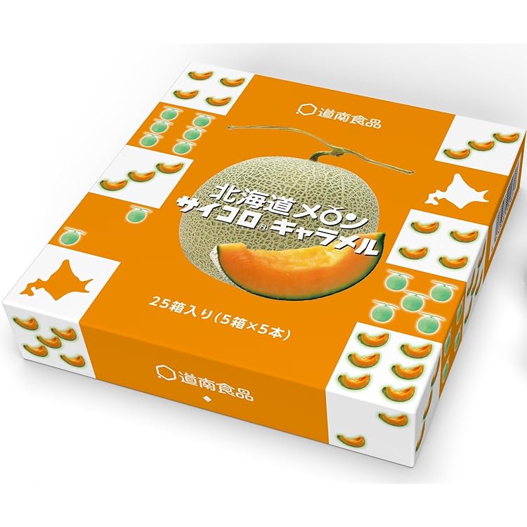 Amazon.co.jp: 富良野メロン サイコロキャラメル 10粒×5本 【北海道