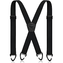 Amazon | Sintege X バック隠しサスペンダー ヘビーデューティ