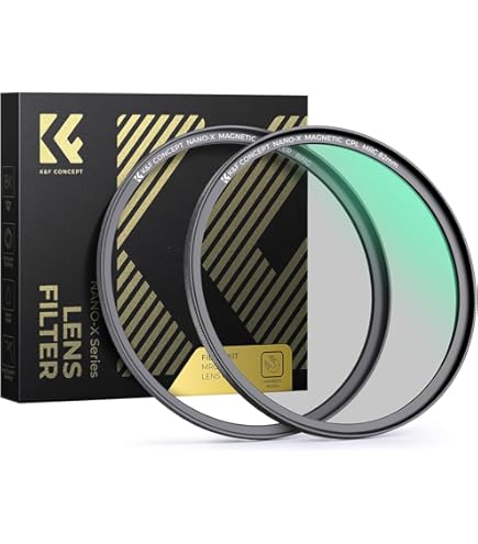 Amazon | K&F Concept CPLフィルター V1 | 82mm NANO-Xシリーズ 円偏光