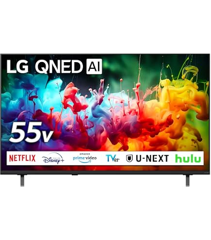 Amazon.co.jp: LG 55型 4Kチューナー内蔵 液晶 テレビ55QNED80JQA IPS