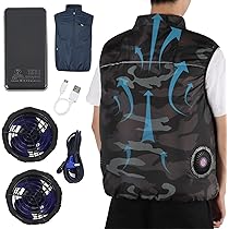 Amazon.co.jp: [inotenka] ファン付きベスト 空調作業服