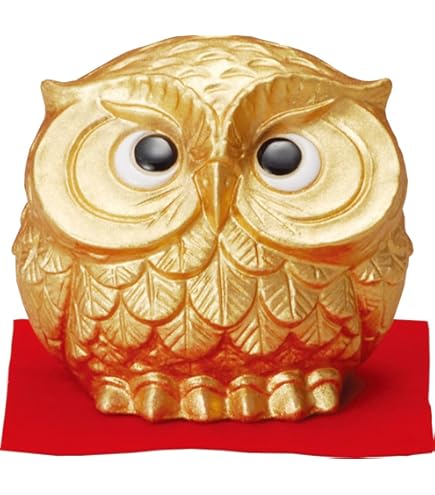Amazon.co.jp: 彫刻品 大理石 福フクロウ 置物 大神様の使い