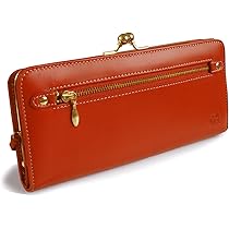 Amazon | [イーモノ] 長財布 財布 がま口 レディース 本革 天然