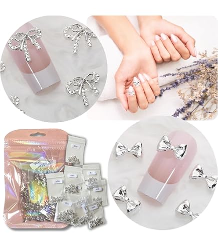 Amazon | ネイルパーツ リボン 蝶々 うさぎ 45個セット 可愛い ネイル