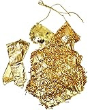 DFギャラリー ステージ衣装 スパンコール フリンジドレス&アームカバー 2点セット BJ0122