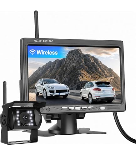Amazon.co.jp: Auometo 2台監視 バックモニター 7インチHD IPS液晶