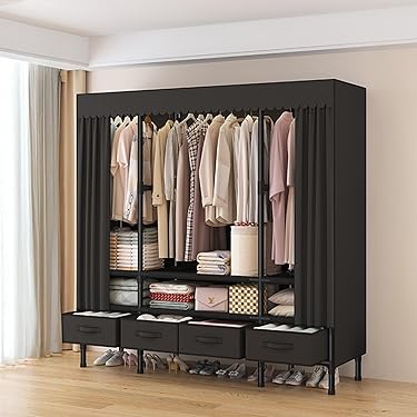 新品⭐︎大容量ワードローブ　クローゼット☆グレー Amazon.co.jp 人気ギフトランキング: ワードローブ で、ギフトの