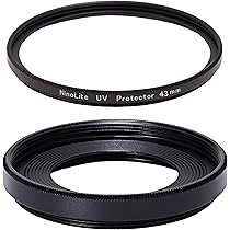 Amazon | NinoLite 2点セット：EW-43 レンズフード & UV