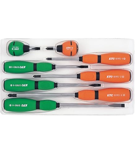 Amazon | 京都機械工具(KTC) ソフトドライバーセット 8本組 TD798 