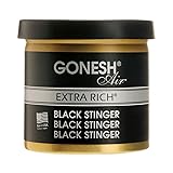 GONESH(ガーネッシュ) 置き型芳香剤 ゲルエアフレシュナー ブラックスティンガー(フレッシュシトラスグリーンの香り) 78g