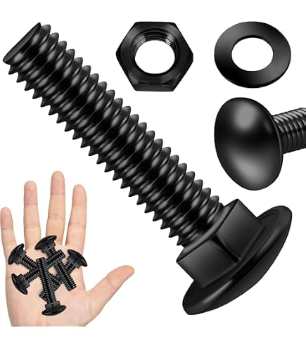 IMScrews 1/4"-20 X 6" Carriage Bolts – 304 Stainless Steel, Round Head & Square Neck, Full Thread (Pack Of 2)