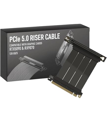 Amazon.co.jp: EZDIY-FAB PCIe 5.0 x16 ライザーケーブル 20cm 180度
