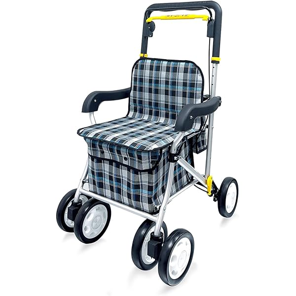 Amazon | シルバーカー ノーブル 緑チェック ENB-011G 【手押し