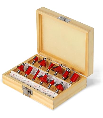 Amazon | UPstore プロ仕様 超硬刃 木工トリマービットセット ルーター