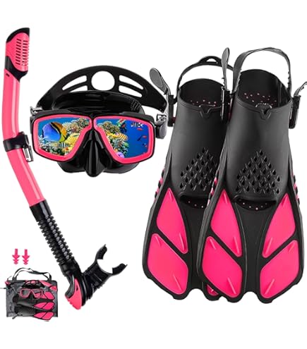 【レディース初心者用】ダイビングセットのおすすめセット Amazon | OCEANIC シュノーケルセット – シュノーケリングギア