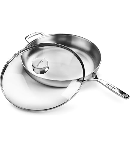 Amazon | Demeyere 5-Plus Stainless Steel 24cm Fry Pan | Demeyere