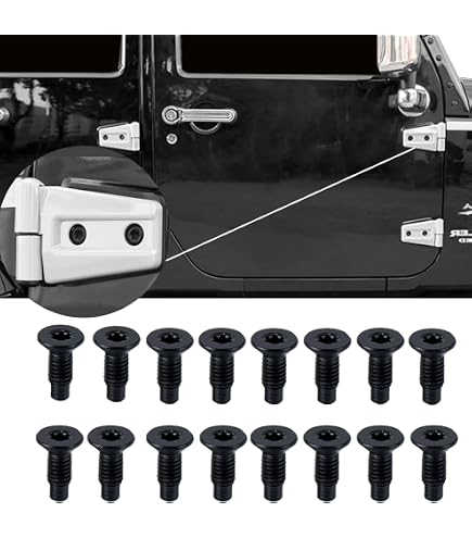 Amazon.co.jp: VelvetunVillay ドアヒンジ ボルトねじ Jeep Wrangler