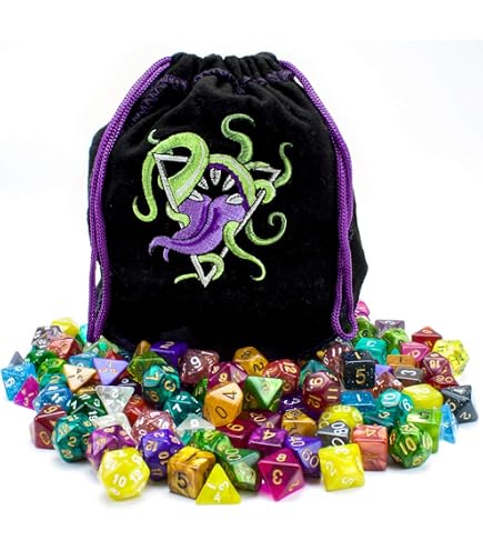 Wiz Dice Halfling's Haversack - 140 Mini 10mm Polyhedral Dice In 20 Complete Sets
