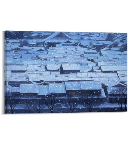 Amazon.co.jp: 東山魁夷「年暮る」風景画有名画家、版画家、作家アール