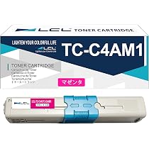 Amazon.co.jp: LCL OKI用 TC-C4A TC-C4AM1 (1パック マゼンタ) 互換