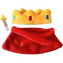 Amazon.co.jp: 王様衣装(王冠&マント&剣セット) 10cmぬい服 着ぐるみ