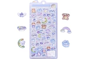 3dシール 立体シール 可愛い 女の子 キラキラ ステッカー 携帯電話飾り/DIY/手帳用 贈り物 手芸用品 (子犬)