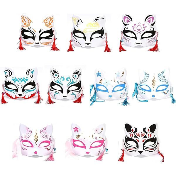 お祭り狐お面 Amazon | [YUNHUNG] 狐お面 狐面 桜色 ピンク キツネ きつねのお面 狐