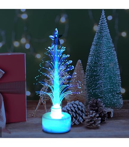 Amazon.co.jp: カラフルなライト付きクリスマスツリー、80 LED 色が