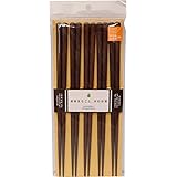 カワイ 日本製箸 食洗機対応 木箸5膳セット 茶 23cm 26534
