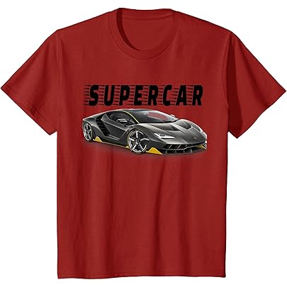 Amazon | スポーツカーファンに最適なスーパーカーTシャツ。 Tシャツ