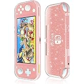 Moxiaomo Protective Case for Nintendo Switch Lite,Liquid Crystal Glitter Bling Soft TPU Cover with Shock-Absorption and Anti-