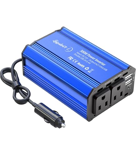 Amazon.co.jp: DC12V⇒AC100V・280W・60Hz(AS300-12V-60) 正弦波