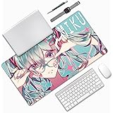 Keviners Mouse Pad レム ラム マウスパッド ゲーミング アニメ 滑り止め 防水 サイズ:40 X 75 X 0.3cm (初音ミク Hatsune Miku)