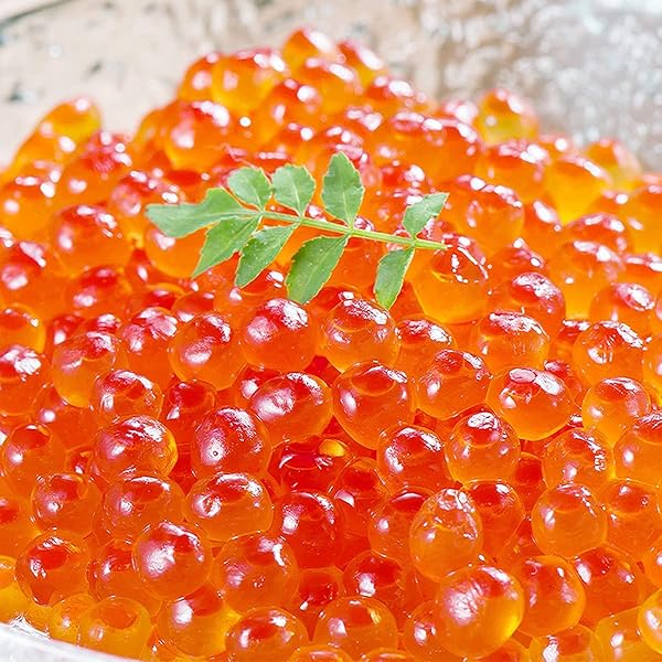 Amazon.co.jp: 天然紅鮭の筋子醤油漬け（ご贈答にも最適容器）500g