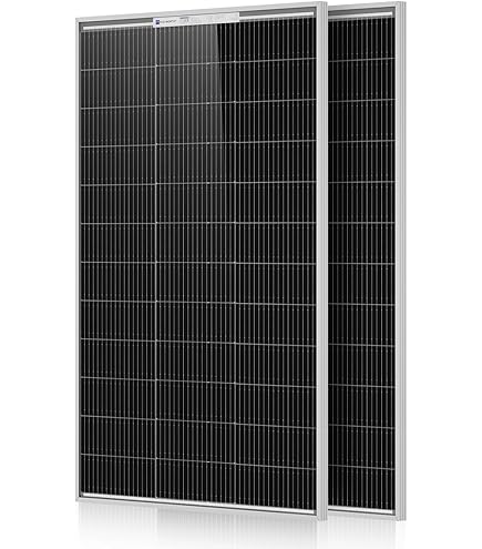 Amazon | ECO-WORTHY ソーラーパネル200W = 100W 単結晶 2枚 【 毎日の